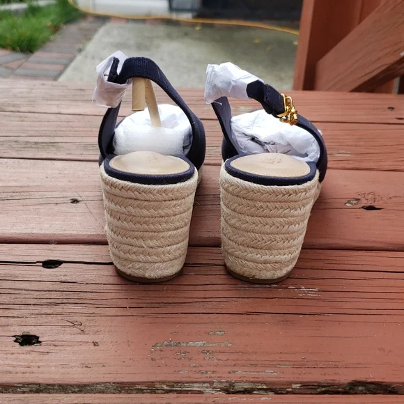 New Ralph Lauren blue wedges size 8 - Picture 8 of 9